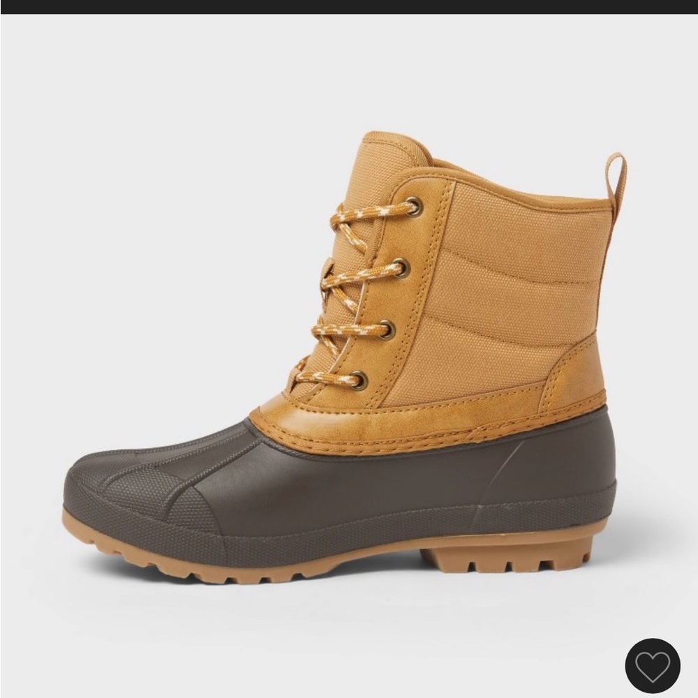NWT Tan and Brown Lace-Up Boots